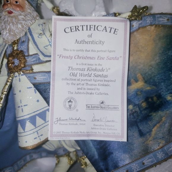 Thomas Kinkade Old World Santas 1st Edition NEW Rare - Picture 15 of 16